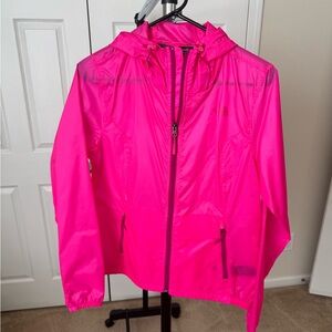 SOLD The North face hot pink rain jacket